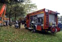 Einsatz BF Koeln PKW im See Koeln Esch P183